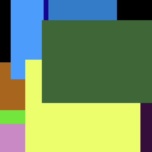Doll Violet Red Green